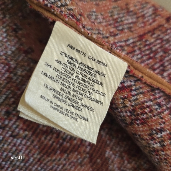 anthropolgie moth paisley intarsia blazer XS - Picture 6 of 6